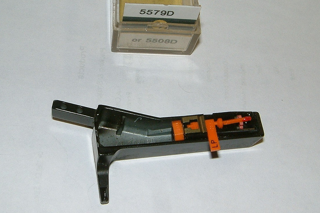 EV 5579D (5508D) CERAMIC Stereo CARTRIDGE & TETRAD B1D Needle 14-BID-V144 TESTED