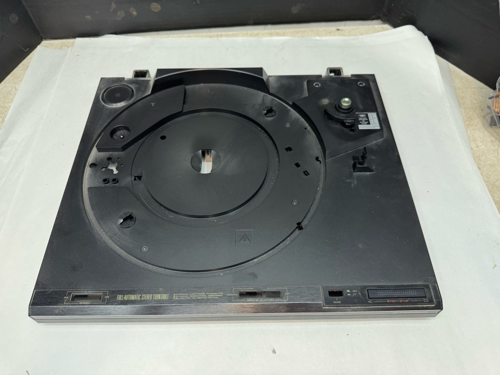 pioneer pl 570 replacement top cover platter