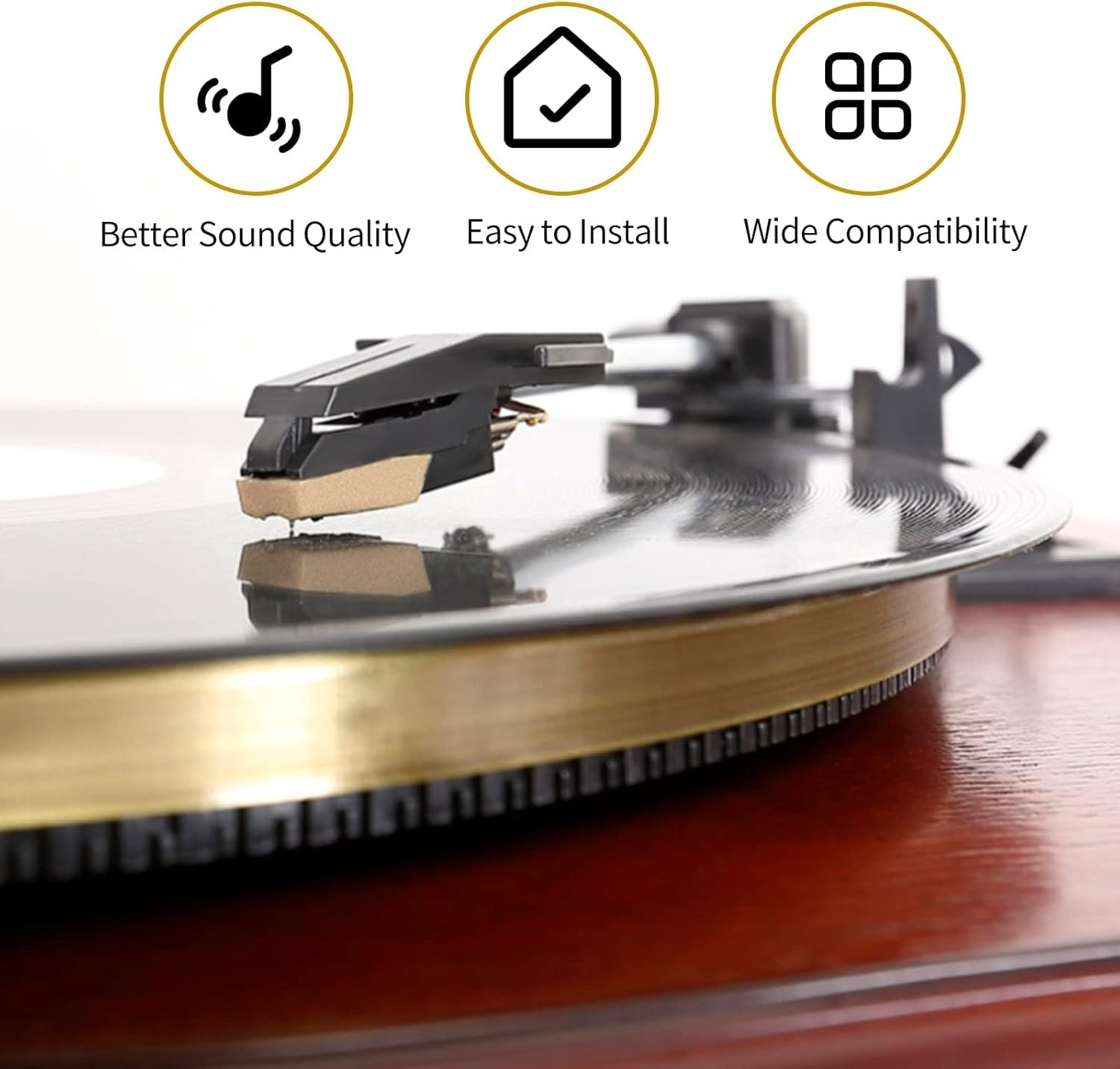 Diamond Stylus Record Player Needle – Cartridge for Crosley & ION