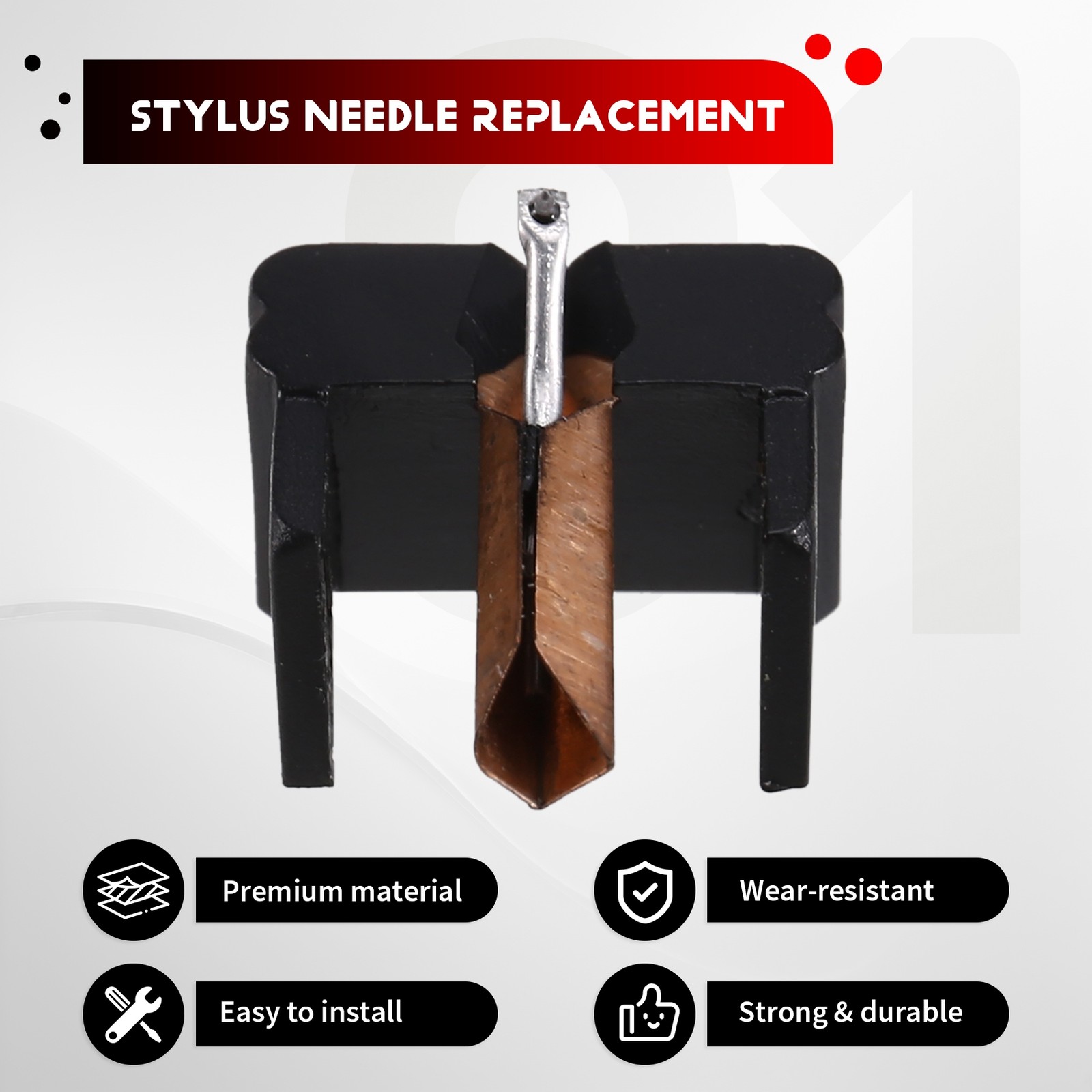Replacement Stylus for N91ED N91E M91E -1000E 761-de LP Vinyl C7S5 Turntable