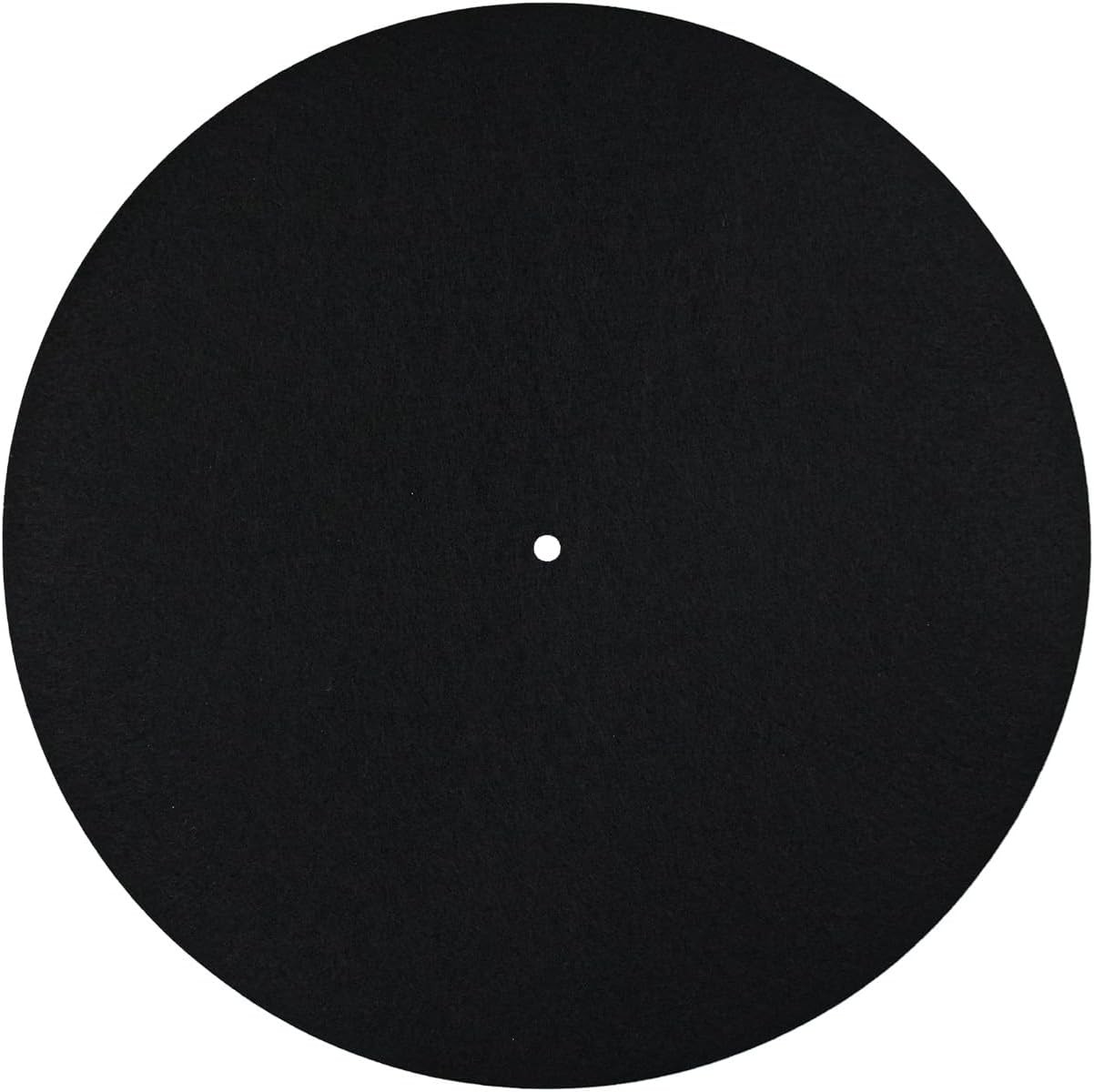Record Player Mat, 12in Anti-Slip & Anti-Static Felt Pad black