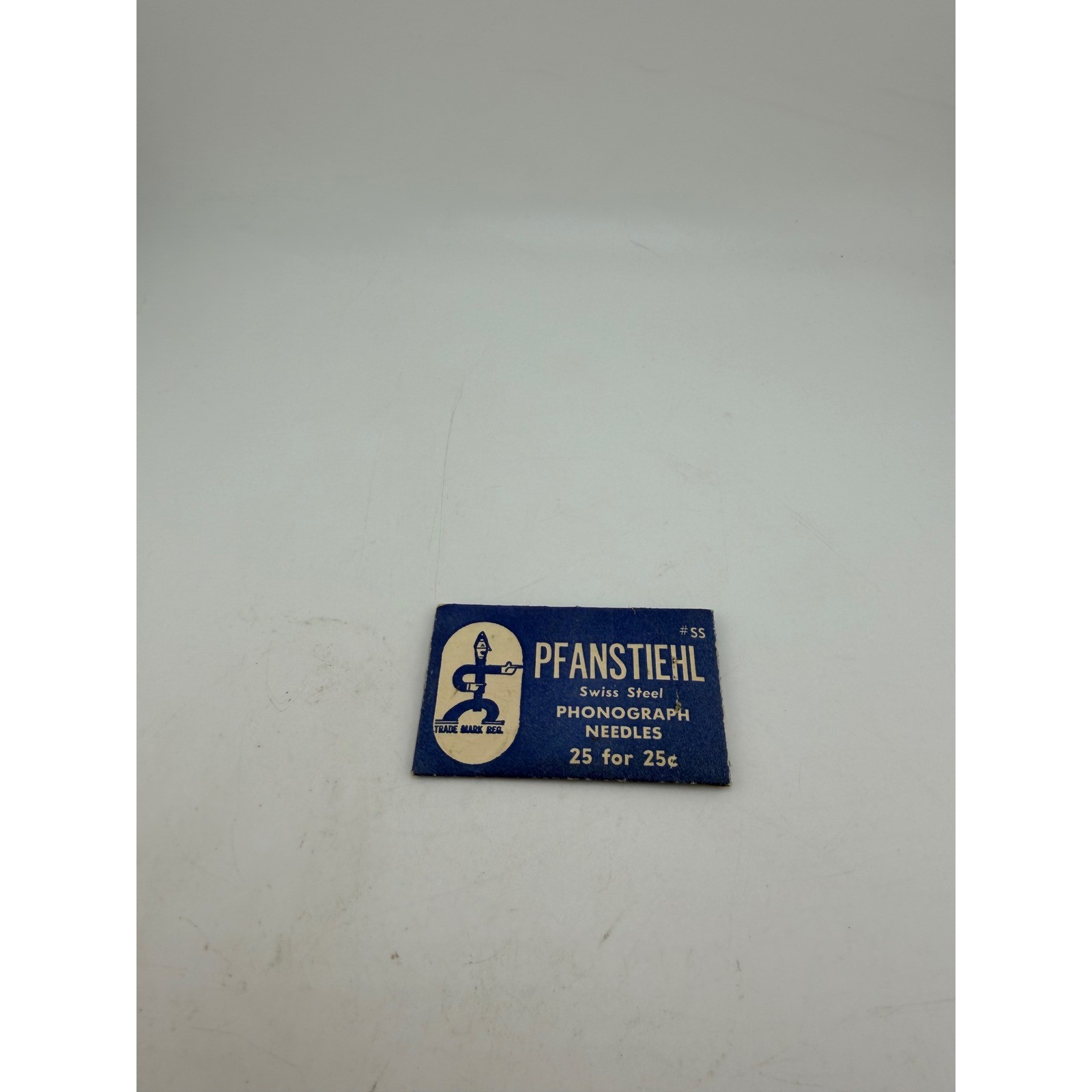 Vintage Pfanstiehl Swiss Steel Phonograph Needles #SS Made in Switzerland Blue