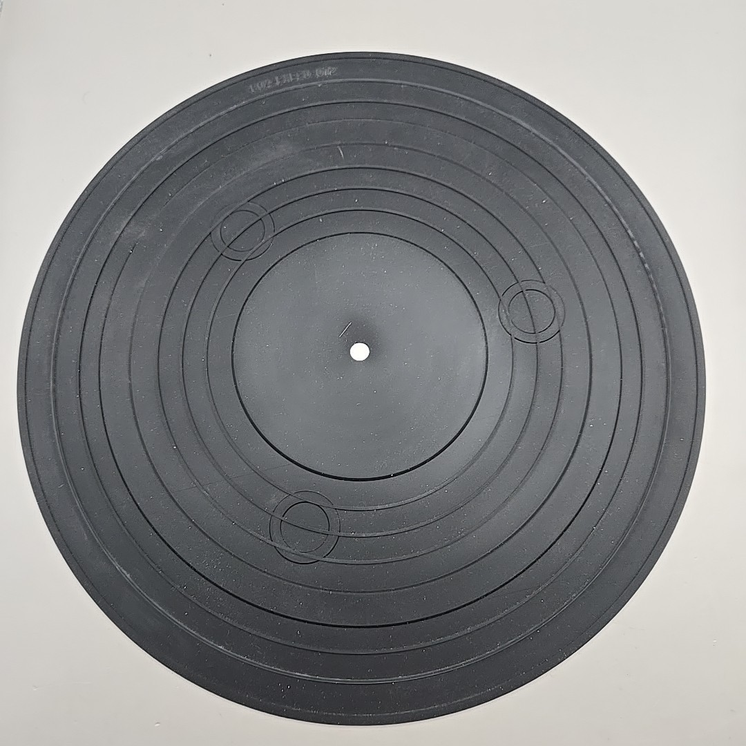 Sony Aiwa 604-PXE90-072 11″ Black Rubber Record Turn Table Turntable Mat