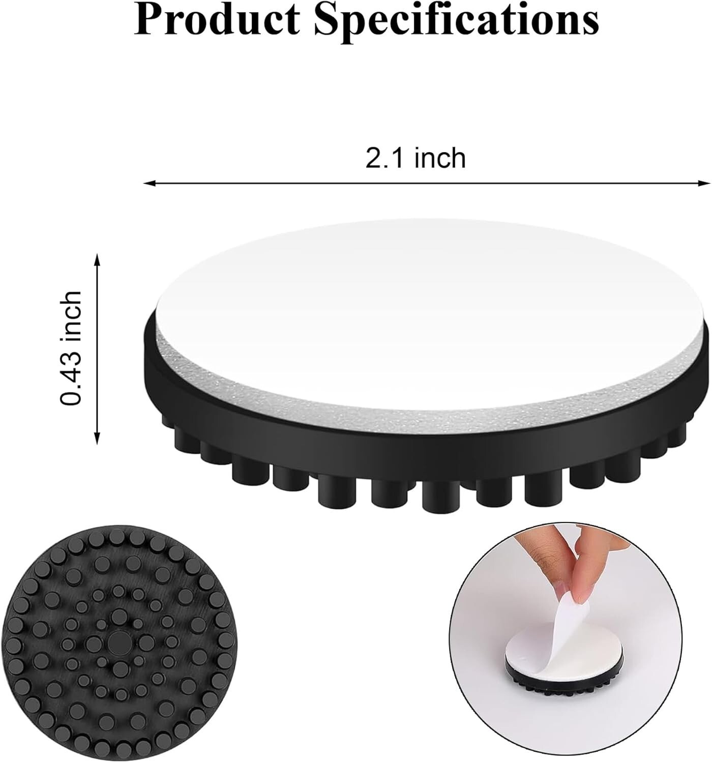 Turntable Record Player Isolation Feet Anti-Vibration Rubber Pad for HiFi Audio