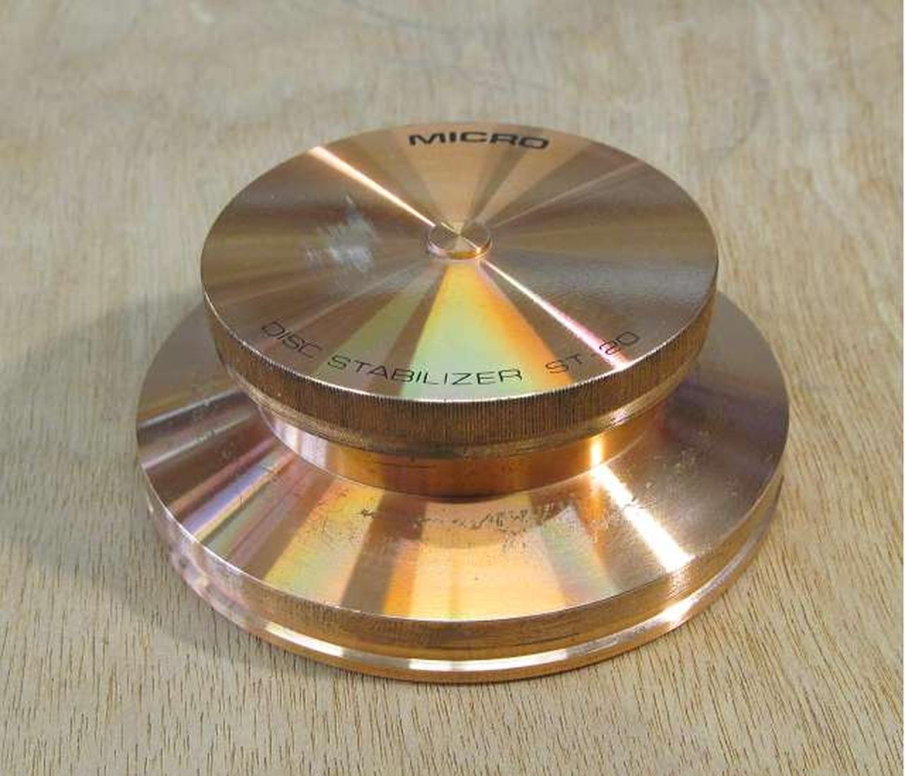 Micro Seiki ST-20 Disc Stabilizer Copper Record Weight Clamp Turntable HiFi Used
