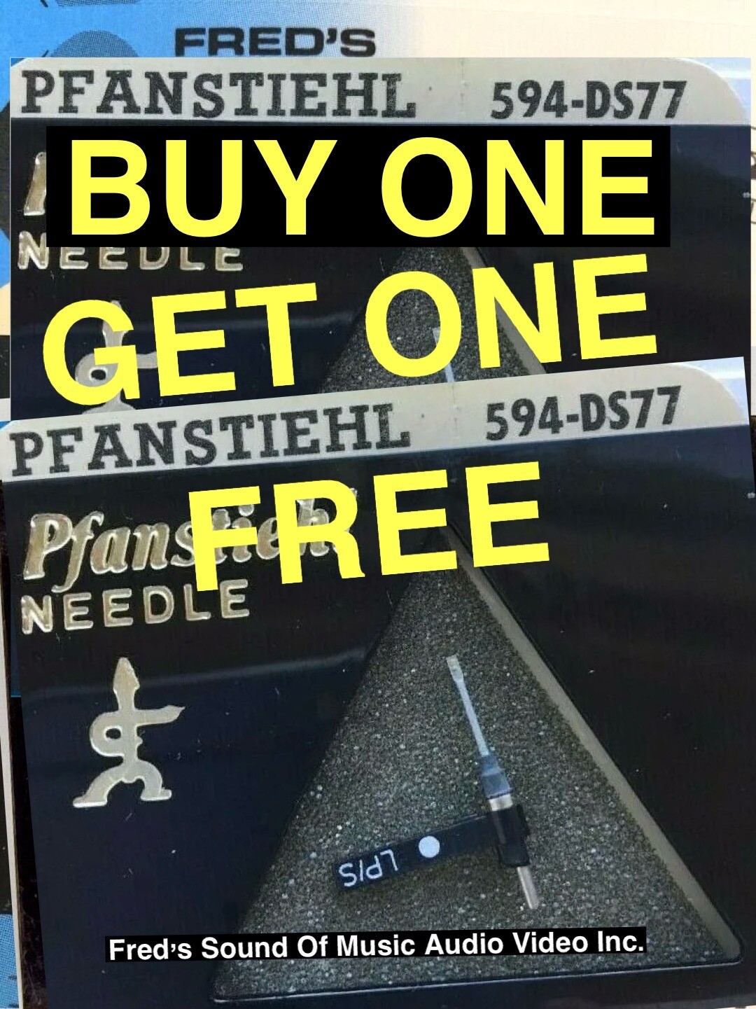 NEW Pfanstiehl 594-DS77 Stylus Dual Needle Juke Box 2 213 Buy One Get One Free
