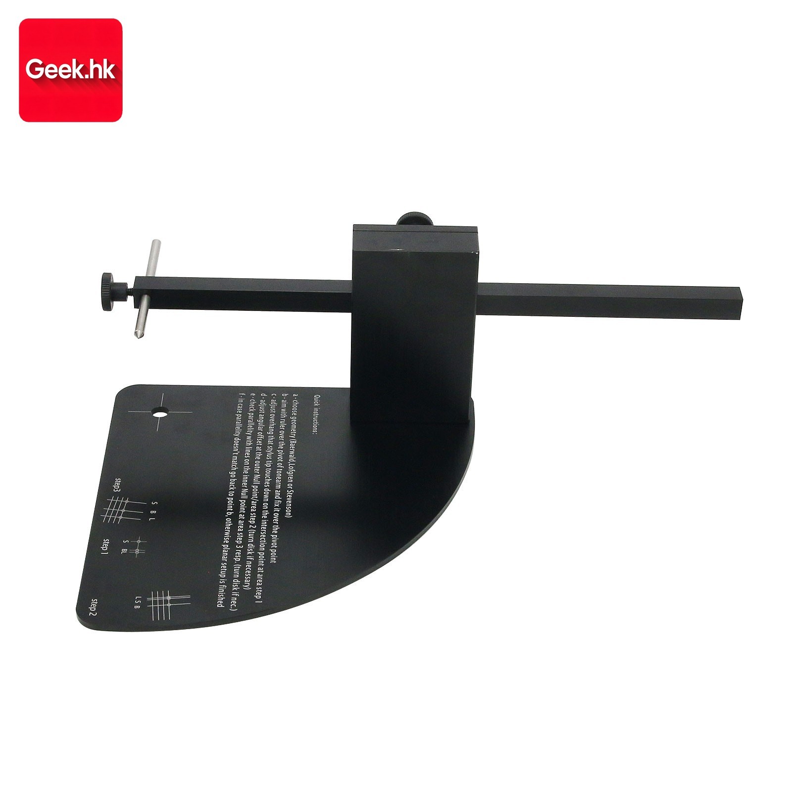 Vinyl LP Turntable Alignment Protractor For Phono Record Player Cartridge Stylus
