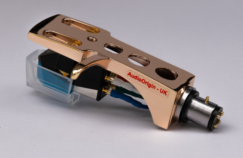Rose Gold Headshell, cartridge, stylus for Pioneer PL560, PL200, PL516, PL255