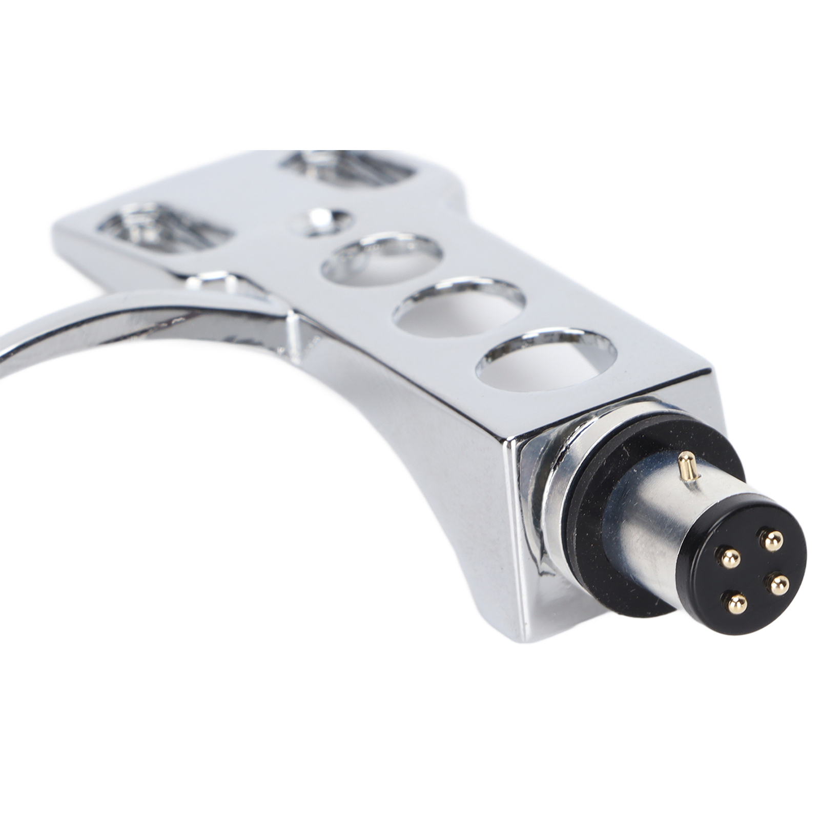 Phono Head Shell Zinc Alloy Replacement LP Tonearm Cartridge Head Shell With Fit