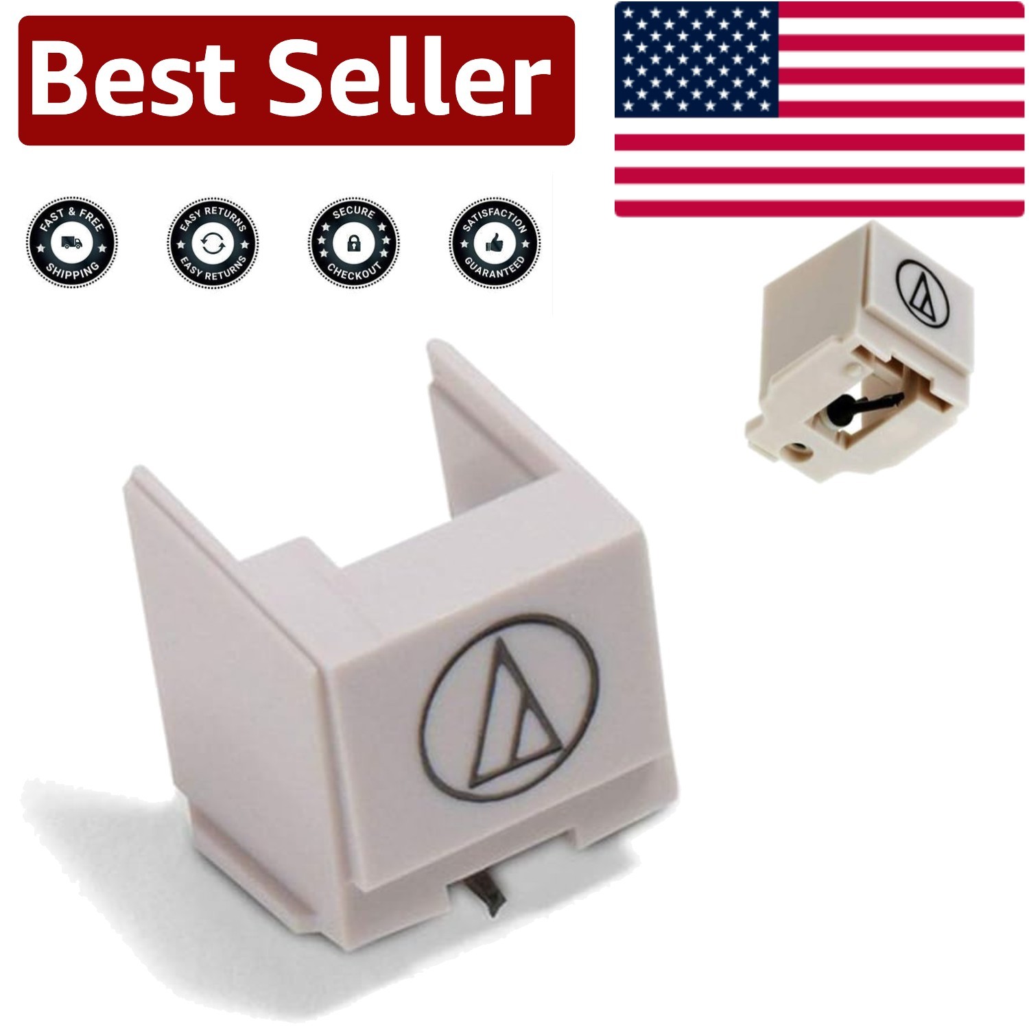 Modern NP5 Replacement Needle in White – Effortless Installation & Quality Sound