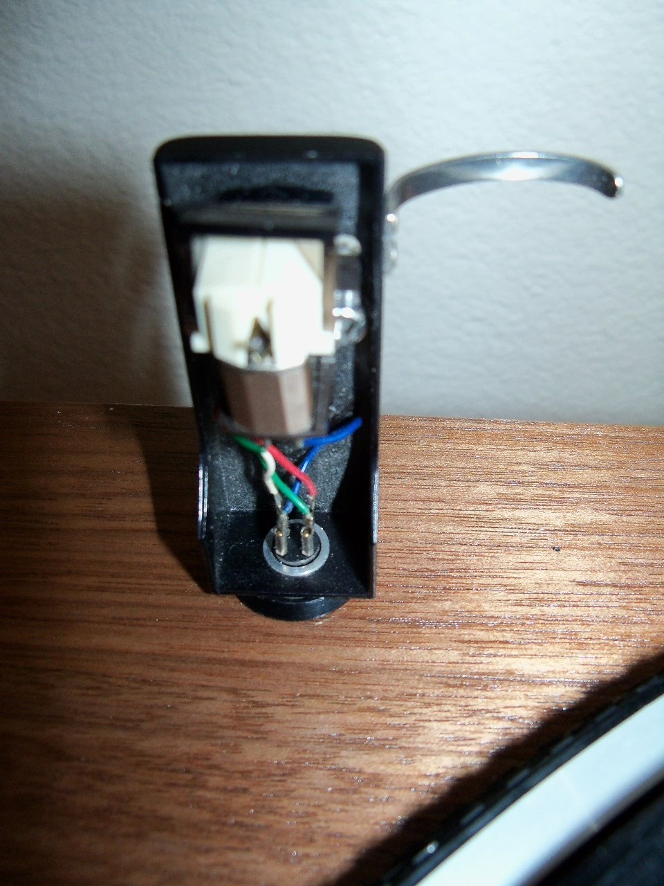 DENON DL 60 CARTRIDGE WITH TONAR NOS STYLUS ON DENON HEADSHELL NICE!