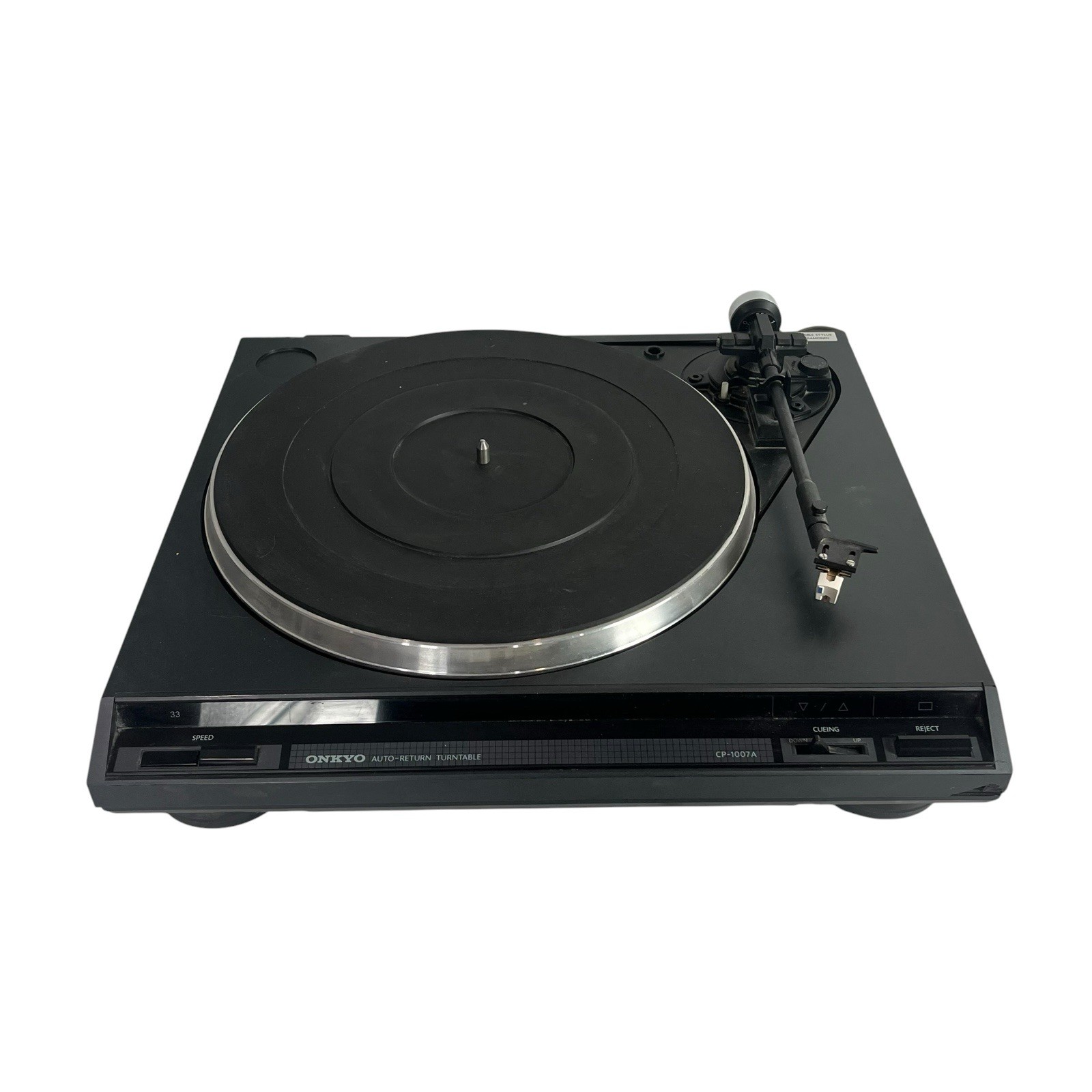 Onkyo CP-1007A Belt Drive Turntable Record Player Tested Working No Cover