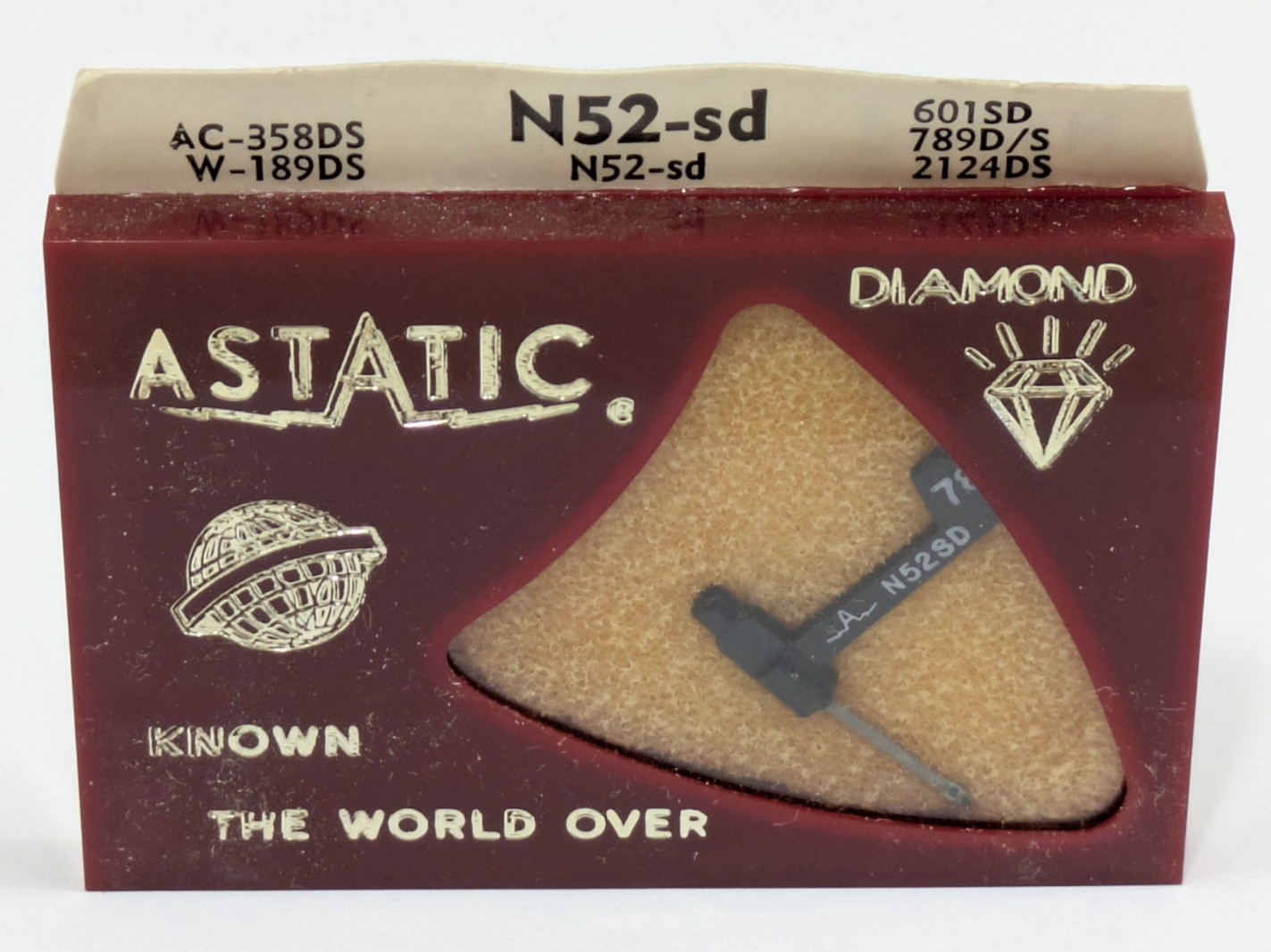Astatic N52-sd Diamond Needle 78 Record Player Stylus 601SD AC-358DS 2124DS 789D