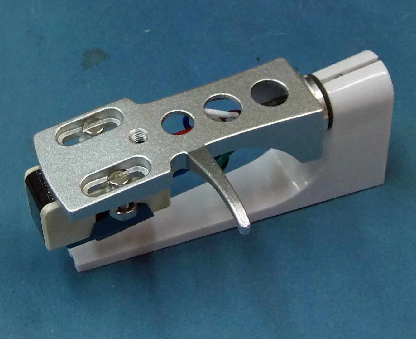 Nice! Silver Turntable Headshell with Audio Technica AT5500ex Cartridge & Stylus