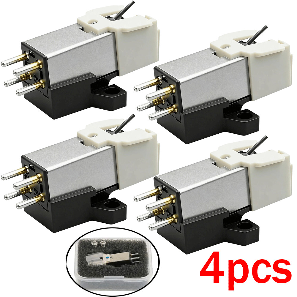 4PCS At3600L replacement Magnetic Cartridge with needle for Turntables
