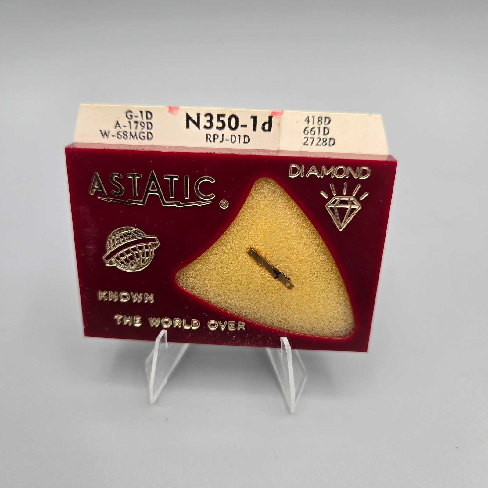Vintage Astatic N350-1d RPJ-01D General Electric GE LP 1 Mil Diamond Stylus NOS