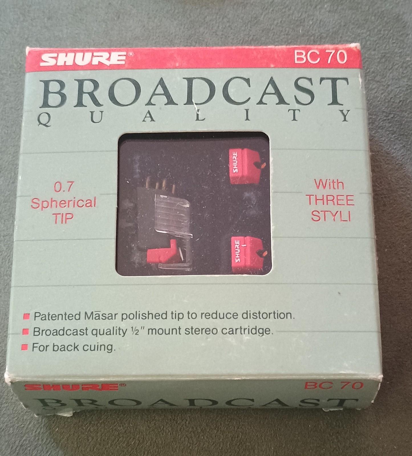Shure Broadcast System BC70 Head with Three Points NOS