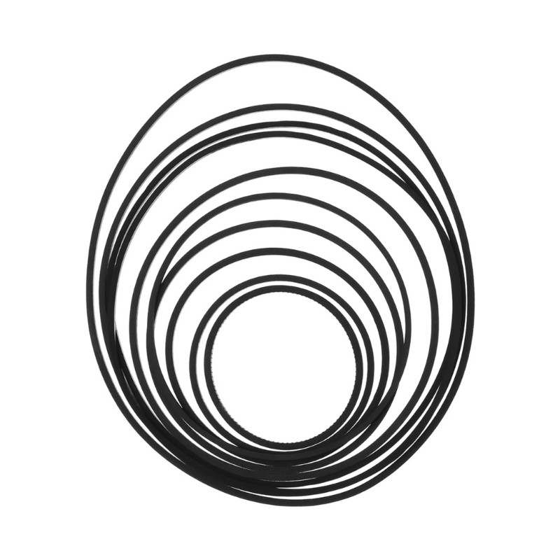 100/200Pcs Turntable Belt for Record Player Belt Replacement Rubber Flat Drive