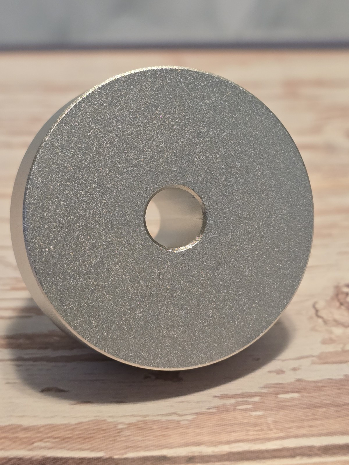 Vinyl Record Silver Aluminum Solid Dome Adaptor For 45 Rpm Records