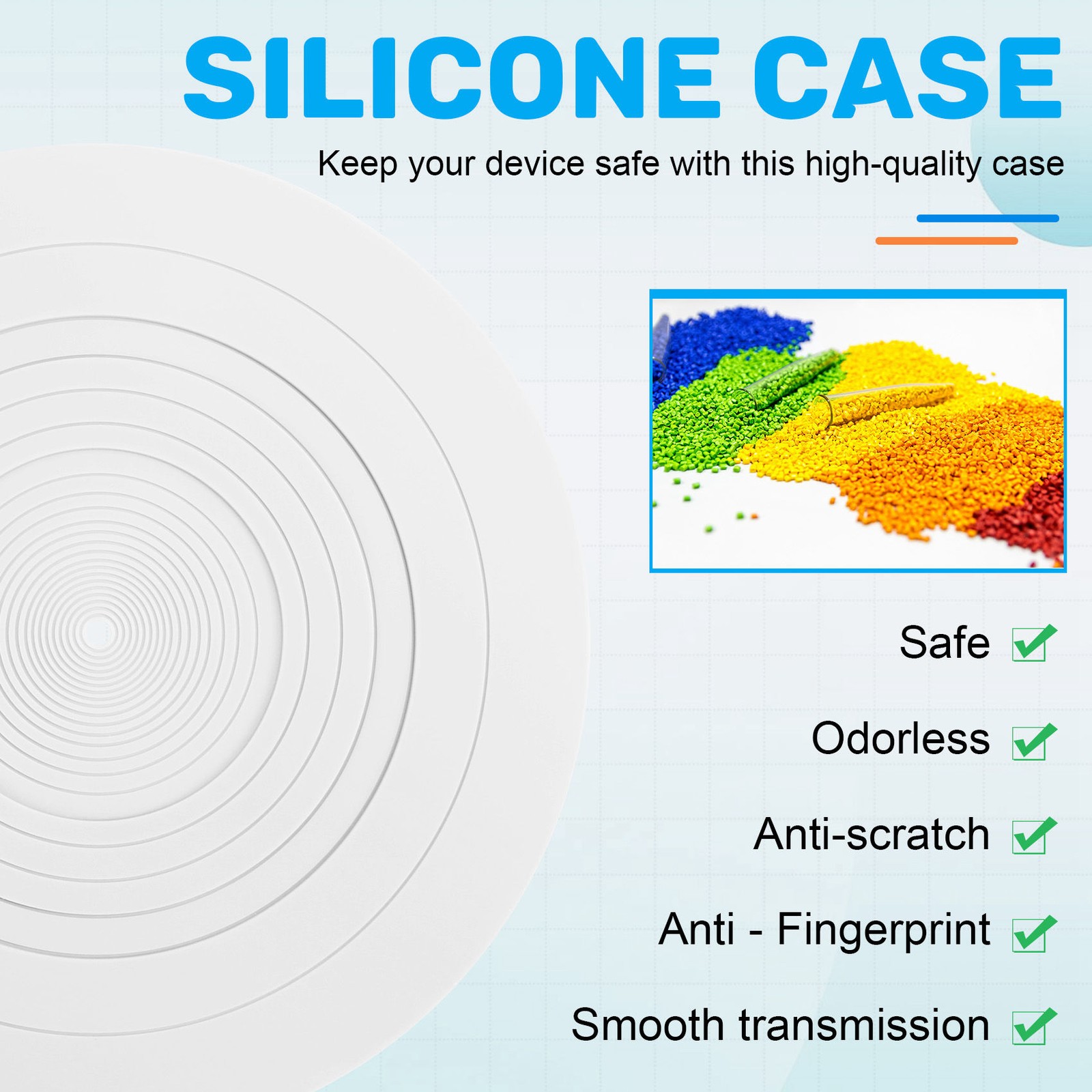 295mm Silicone Turntable Mat -Vibration Slipmat Record Mat for LP Vinyl4389