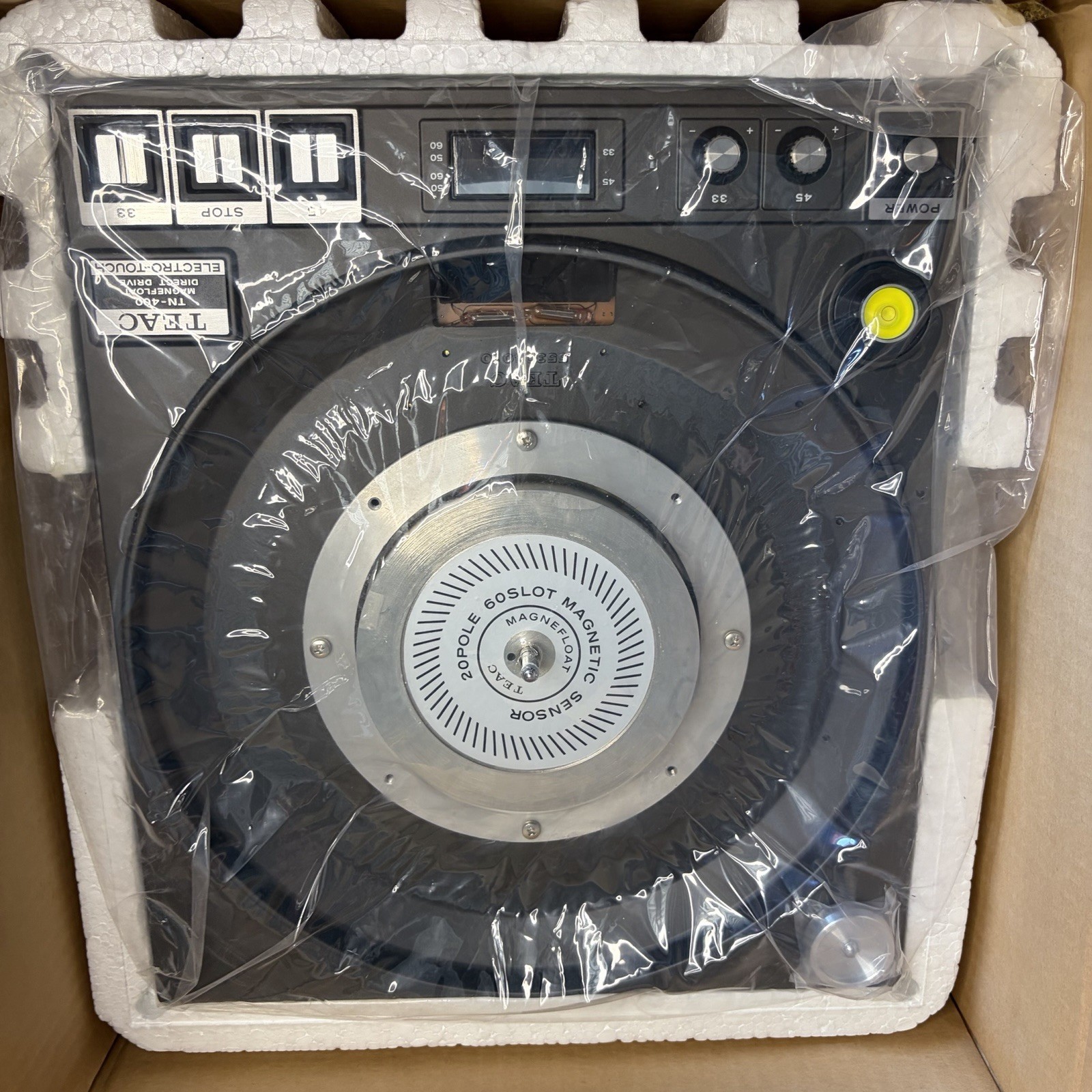 TEAC TN-400 Vintage Direct Drive Turntable Original Box Platter NOS Open Box