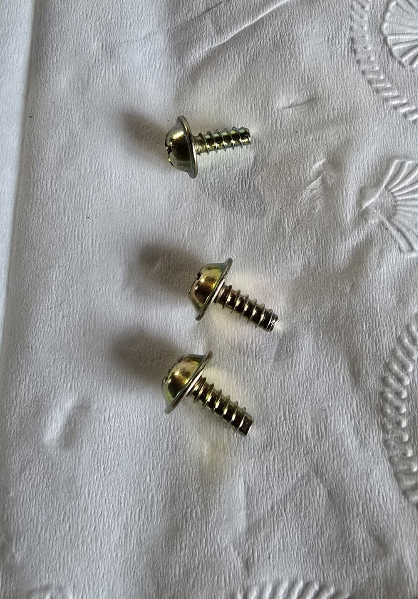 Set of 3 Main Circuit Board Screws for Technics SL-1200MK2 Turntable OEM