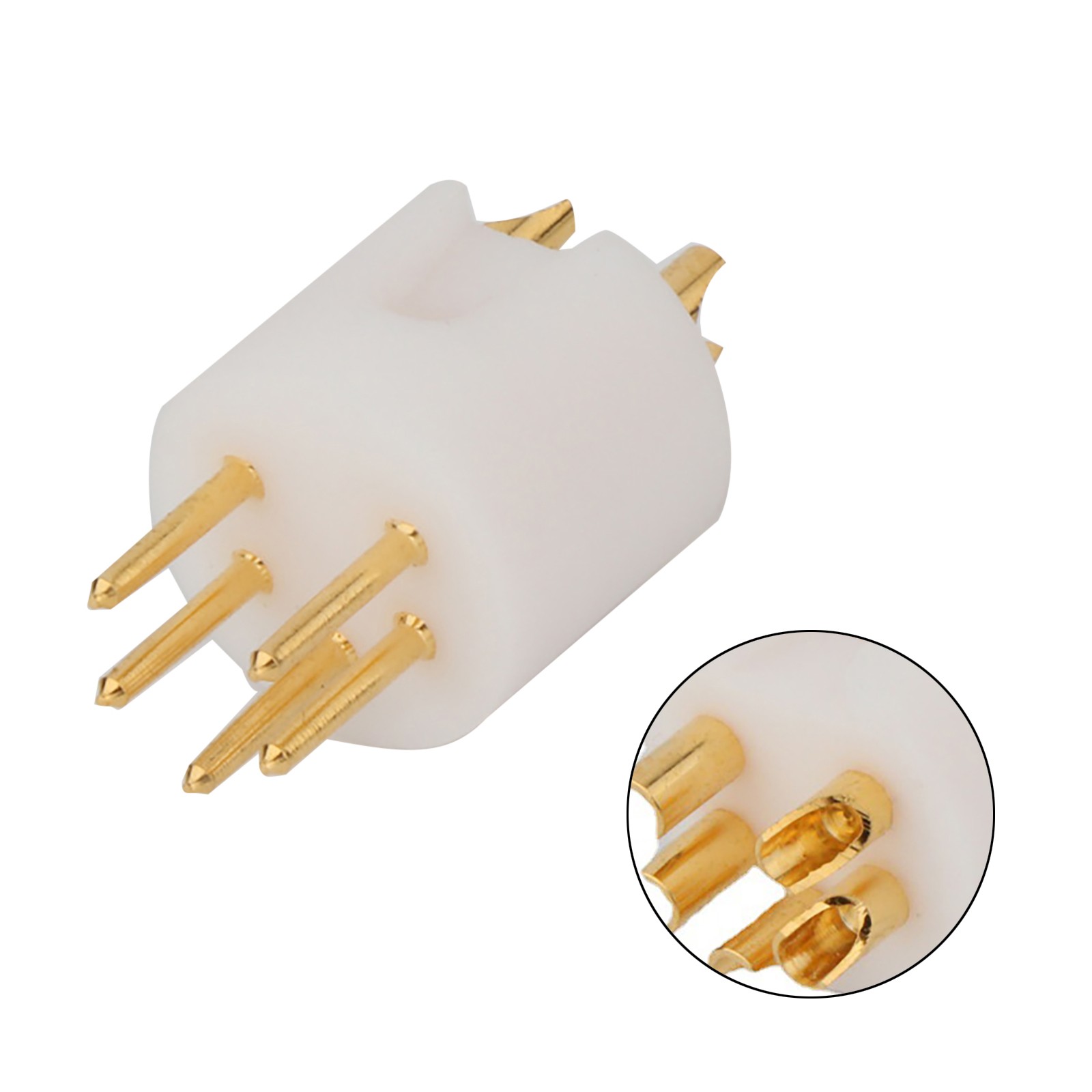 1Pc 5-Pin HiFi Audio DIN Male Female Plug Tonearm Connector PTFE Insulation Part