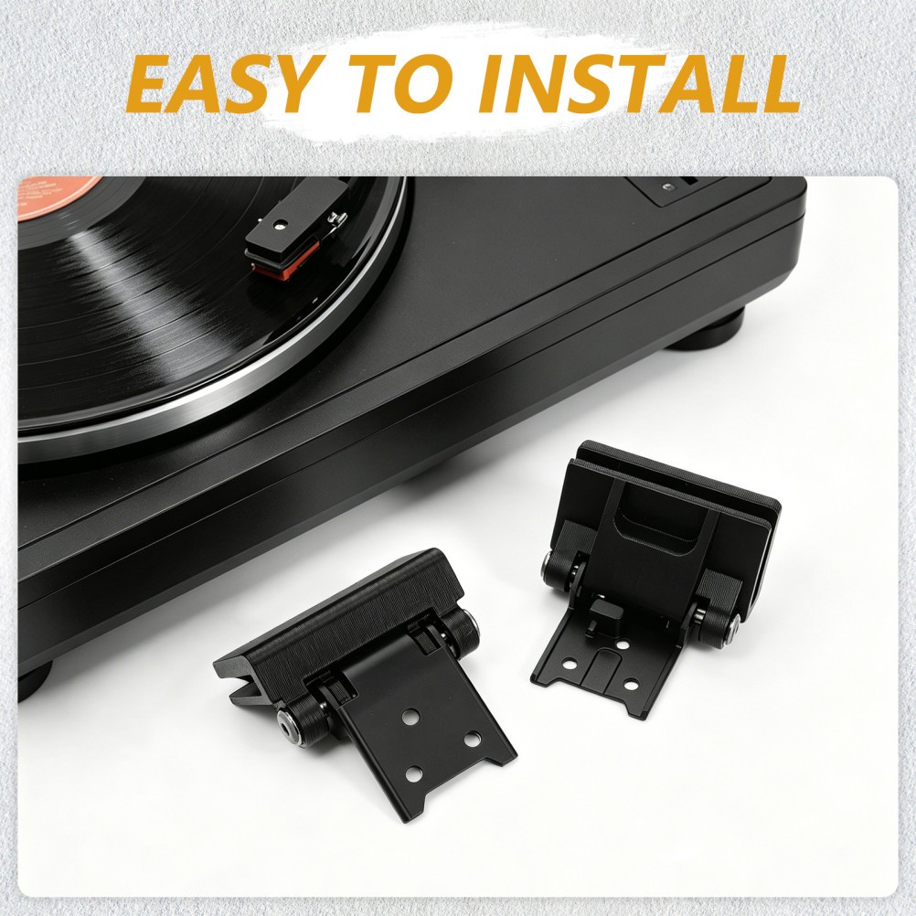 2 Pcs Vinyl Record Player Hinge Turntable Component Replacement Audio