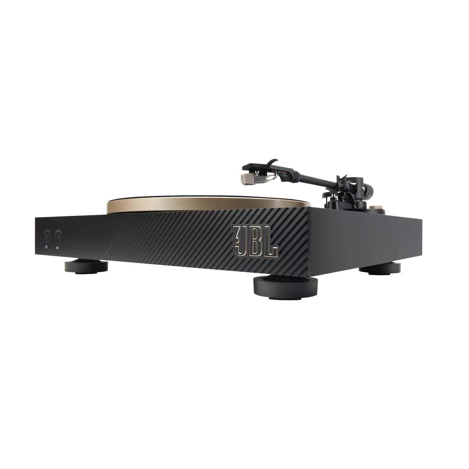 JBL SPINNER BT Bluetooth belt drive turntable phono EQ aptX HD black gold