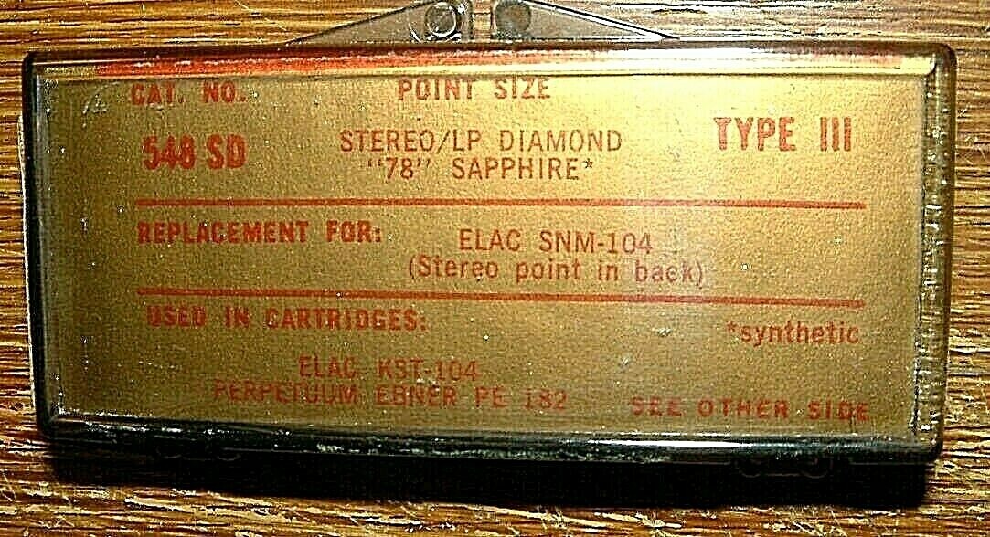 Turntable Needle 548SD for Elac Miratwin PE182 DNM104 Elac KST-104 2554 328-DS73