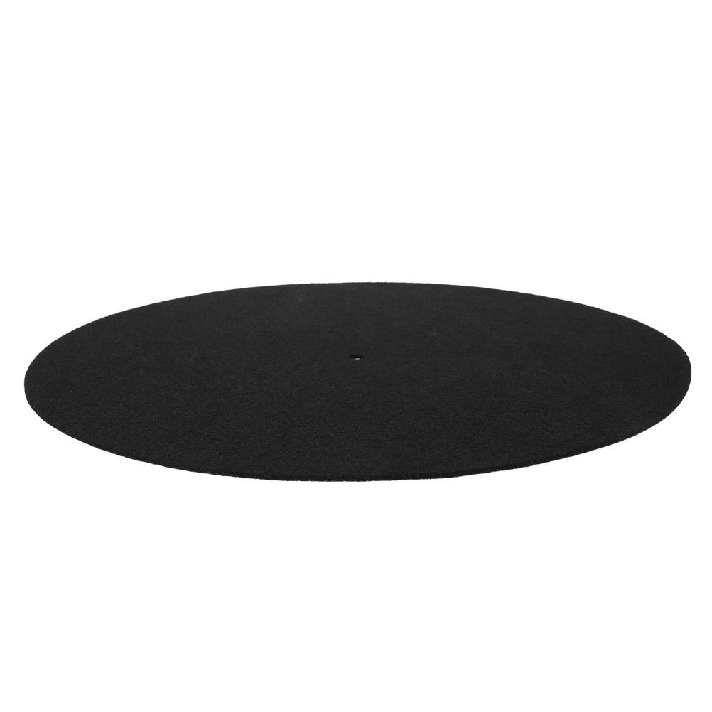 Turntable Wool Mat Black Slipmat for Vinyl Record Player Anti Static Record Mat