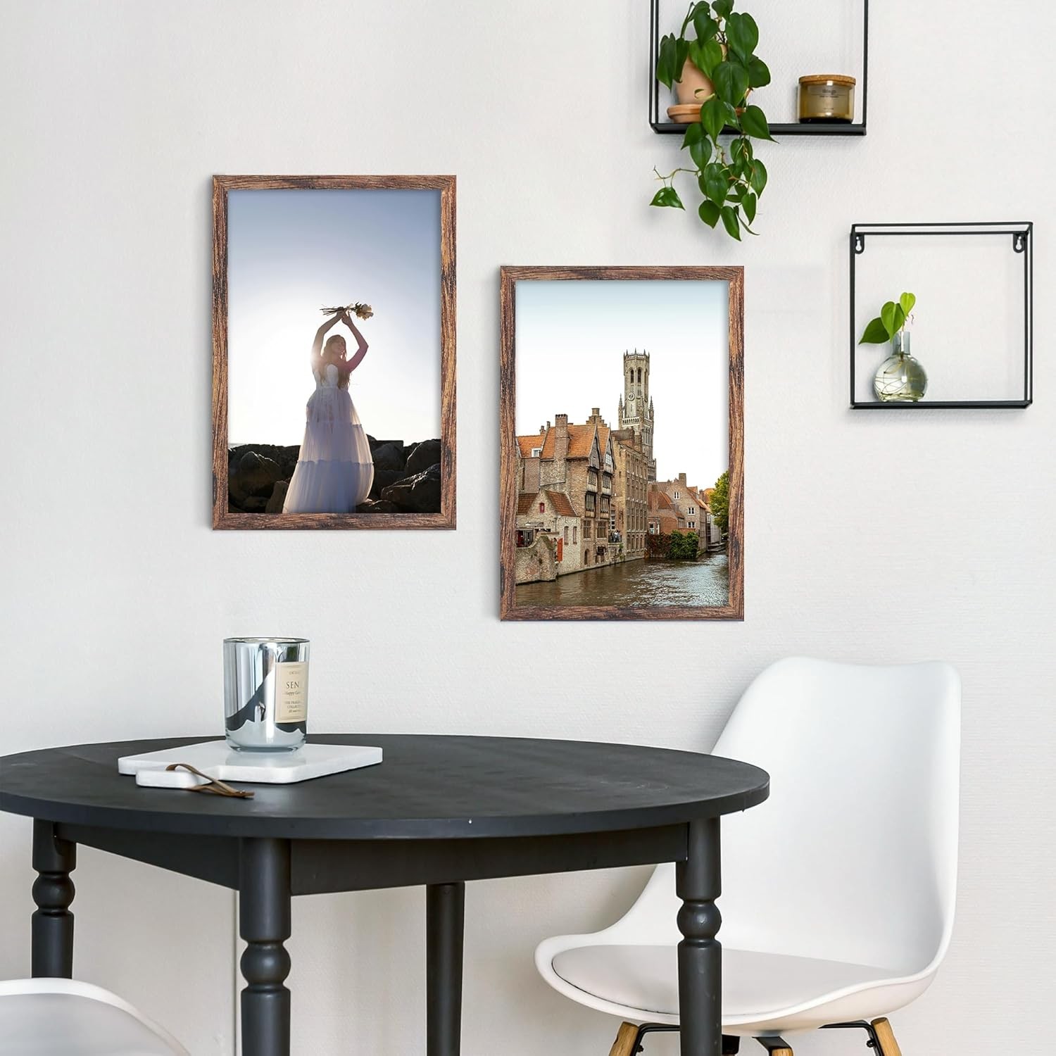 12×16 Picture Frame Brown, Classic Poster for Horizontal 12×16, Brown