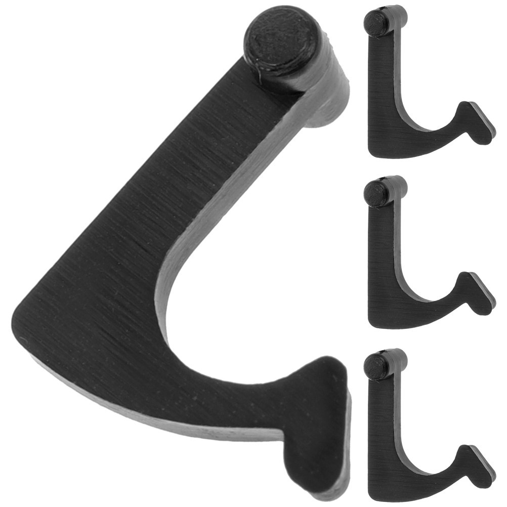 4Pcs Iron Vinyl Record Player Accessories Durable Record Arm Holders Black