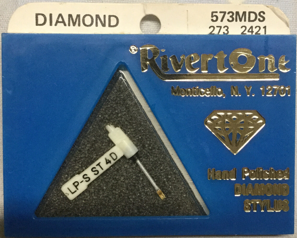 Rivert One 573MDS Hand Polished Diamond Stylus Replacement Record Needle New