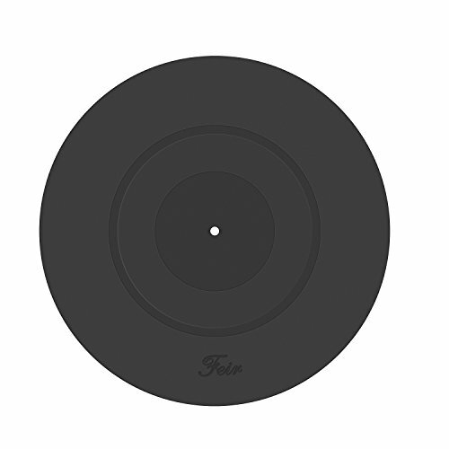 Turntable Platter Mat Black Rubber Silicone Design For Universal To All Lp Vinyl