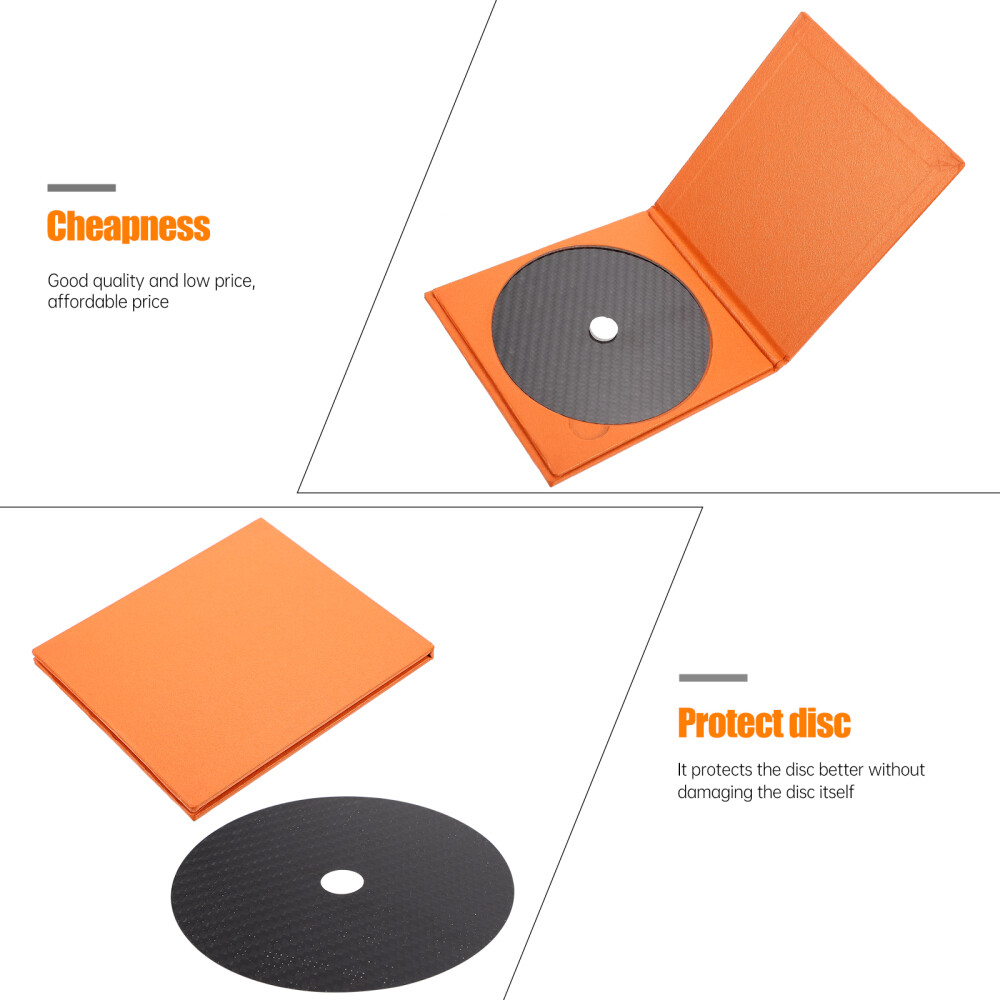 1Pc CF-CD.2 Carbon Fiber CD Platter Mat Compact Disc Tuning Cushion for Home
