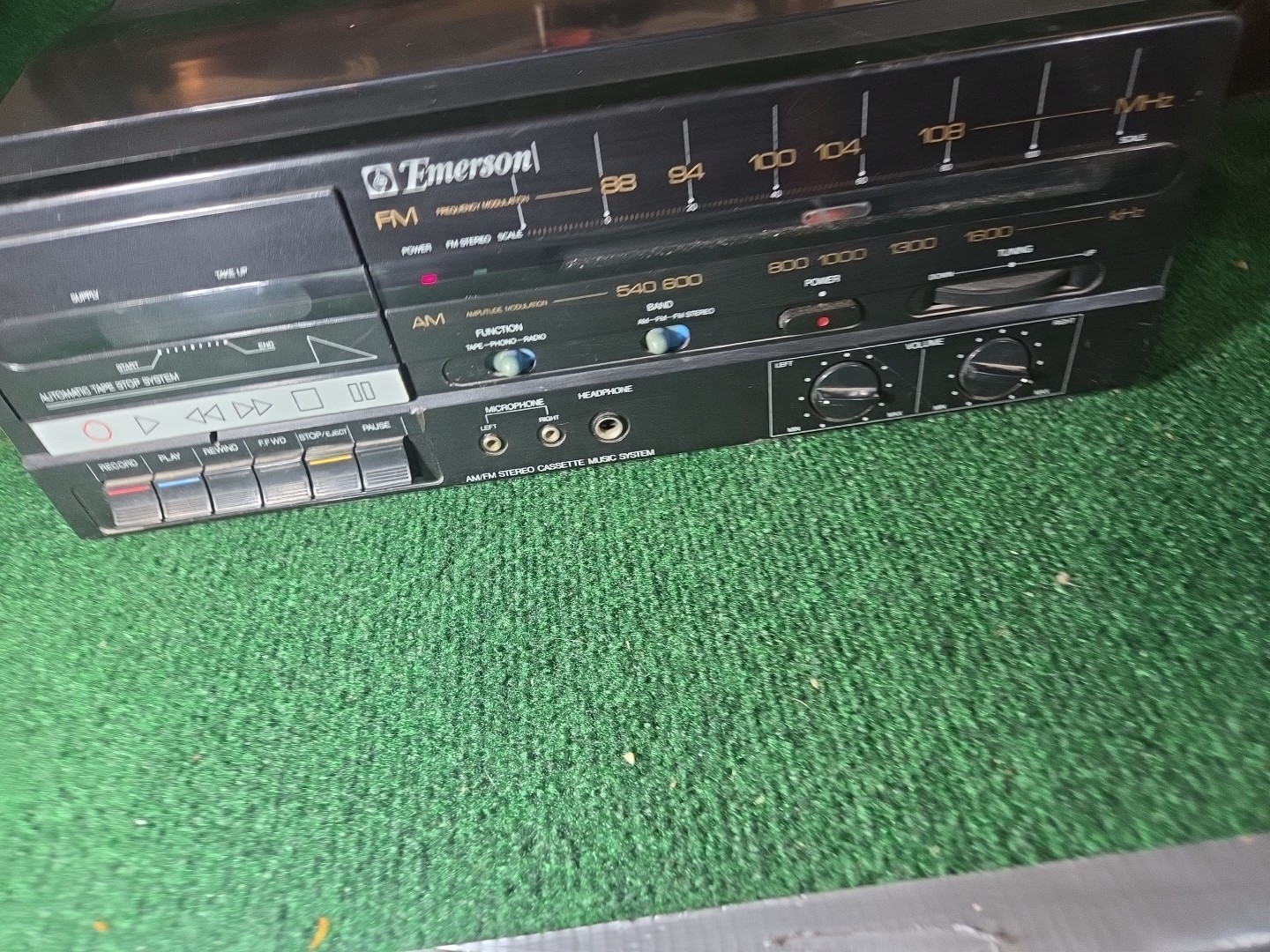 Vintage – Emerson M2293A Turn Table – Cassette – Stereo – Tested!