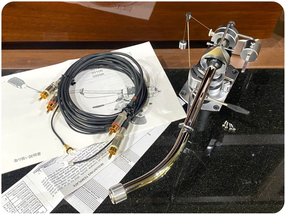 SME 3009-R Tonearm w/ Main Weight RCA Cable Tested Works Japan ZH0GS03 2.0