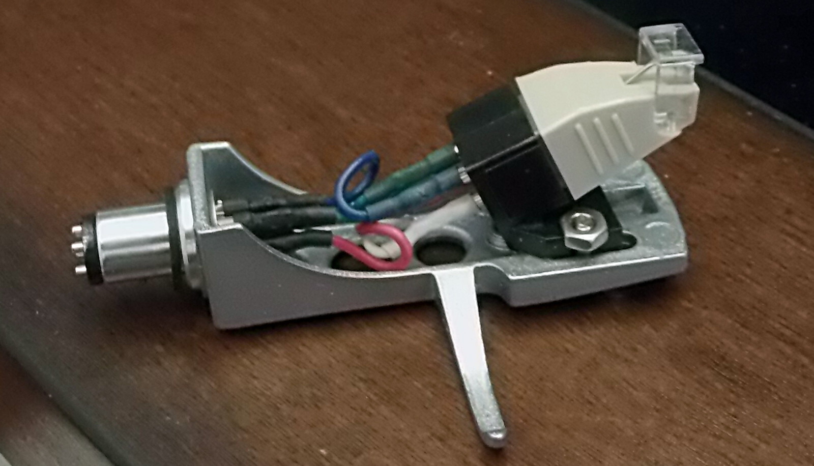 Silver Headshell and Cartridge fits Technics, Kenwood, Fisher Turntables