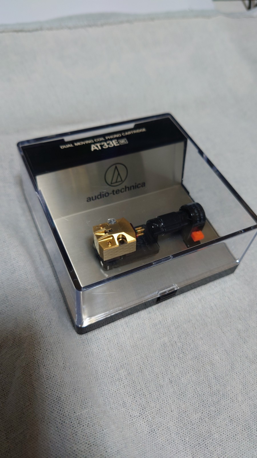 Audio-Technica AT33E MC Phono Cartridge Untested w/ Case