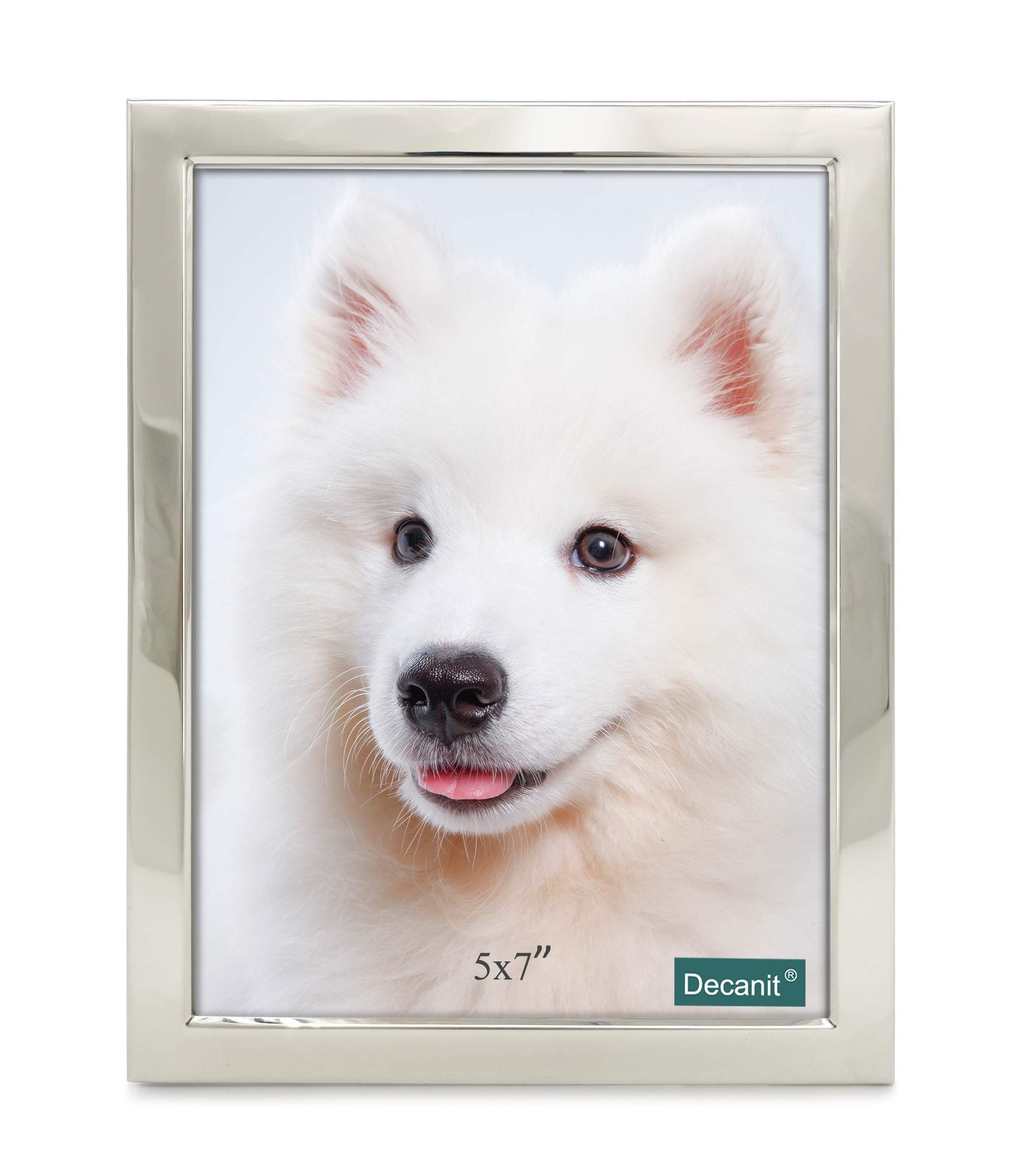 5×7 Picture Frames Silver Metal Photo For Tabletop Display 5×7,