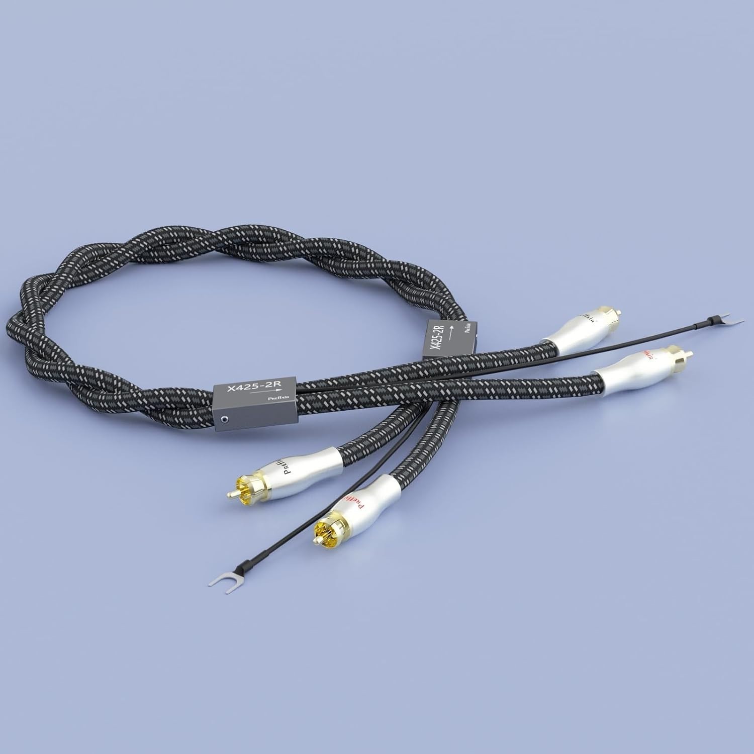 High Performance Turntable Cable with Ground Wire, 3.3FT