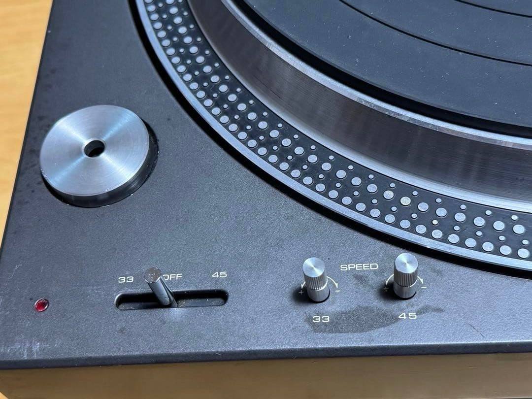 Technics SL-1100 Direct Drive Player Turntable Made in Japan Tasted Black silver