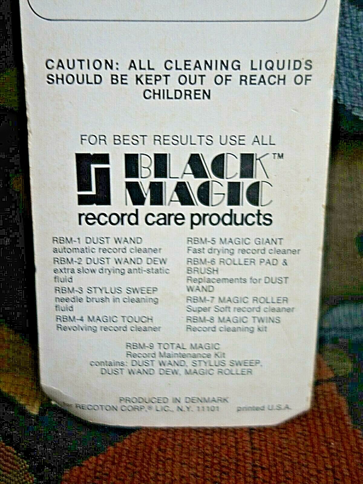 Black Magic Dust Wand Record Cleaner Roller Pad & Brush Replacement Kit