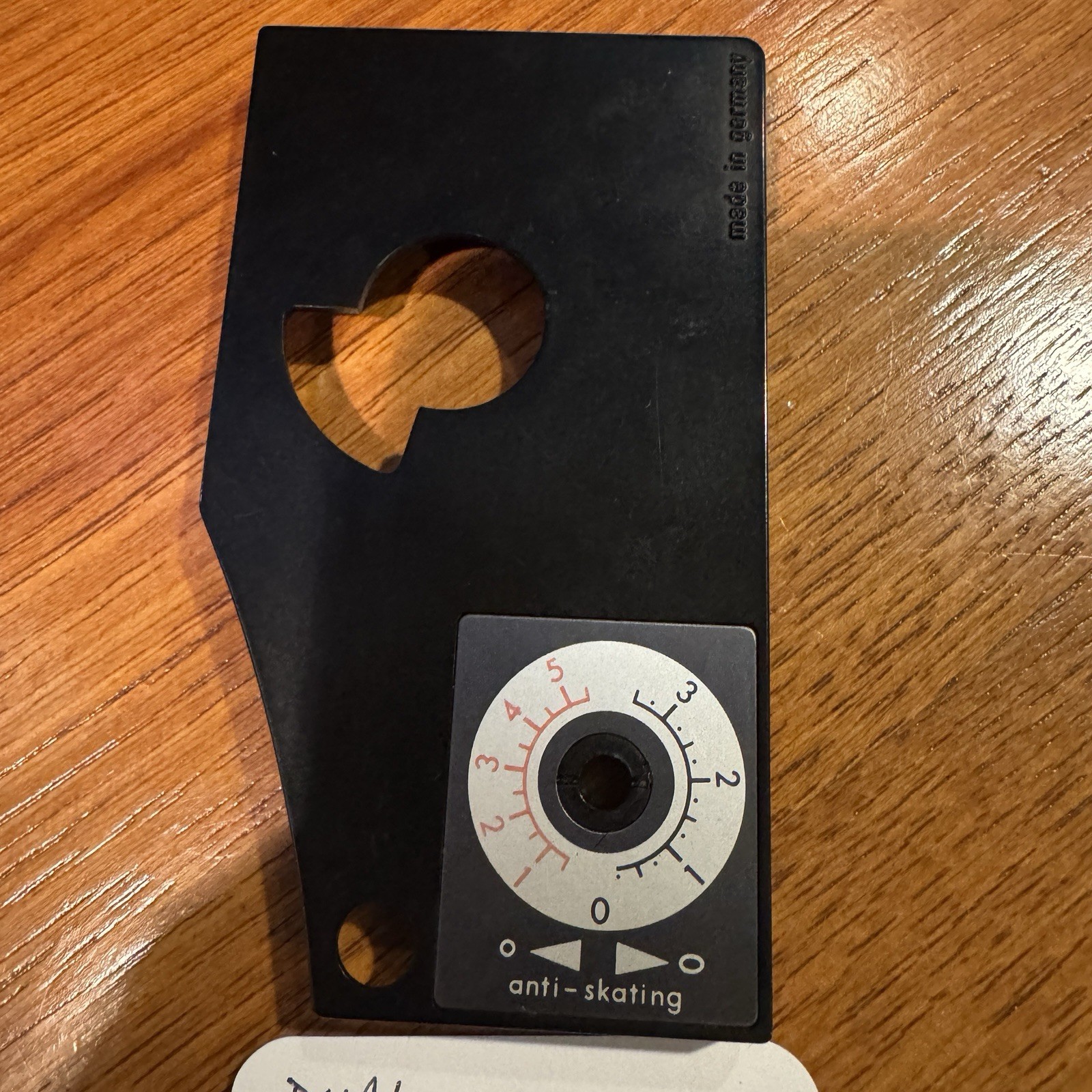 UNITED AUDIO ORIGINAL ANTI SKATE COVER PLATE FOR 1209 – VERY GOOD CONDITION
