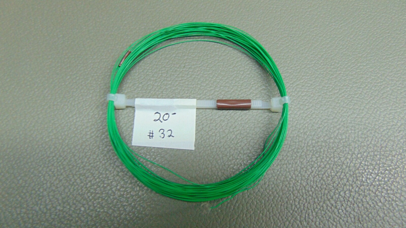 20 ft 32 AWG Silver Plated Copper PTFE Wire Green SPC Tonearm USA .0120 inch OD