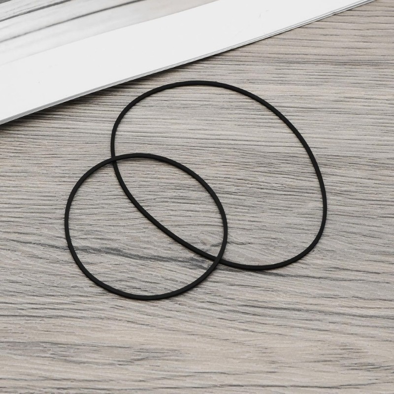 100/200Pcs Turntable Belt for Record Player Belt Replacement Rubber Flat Drive