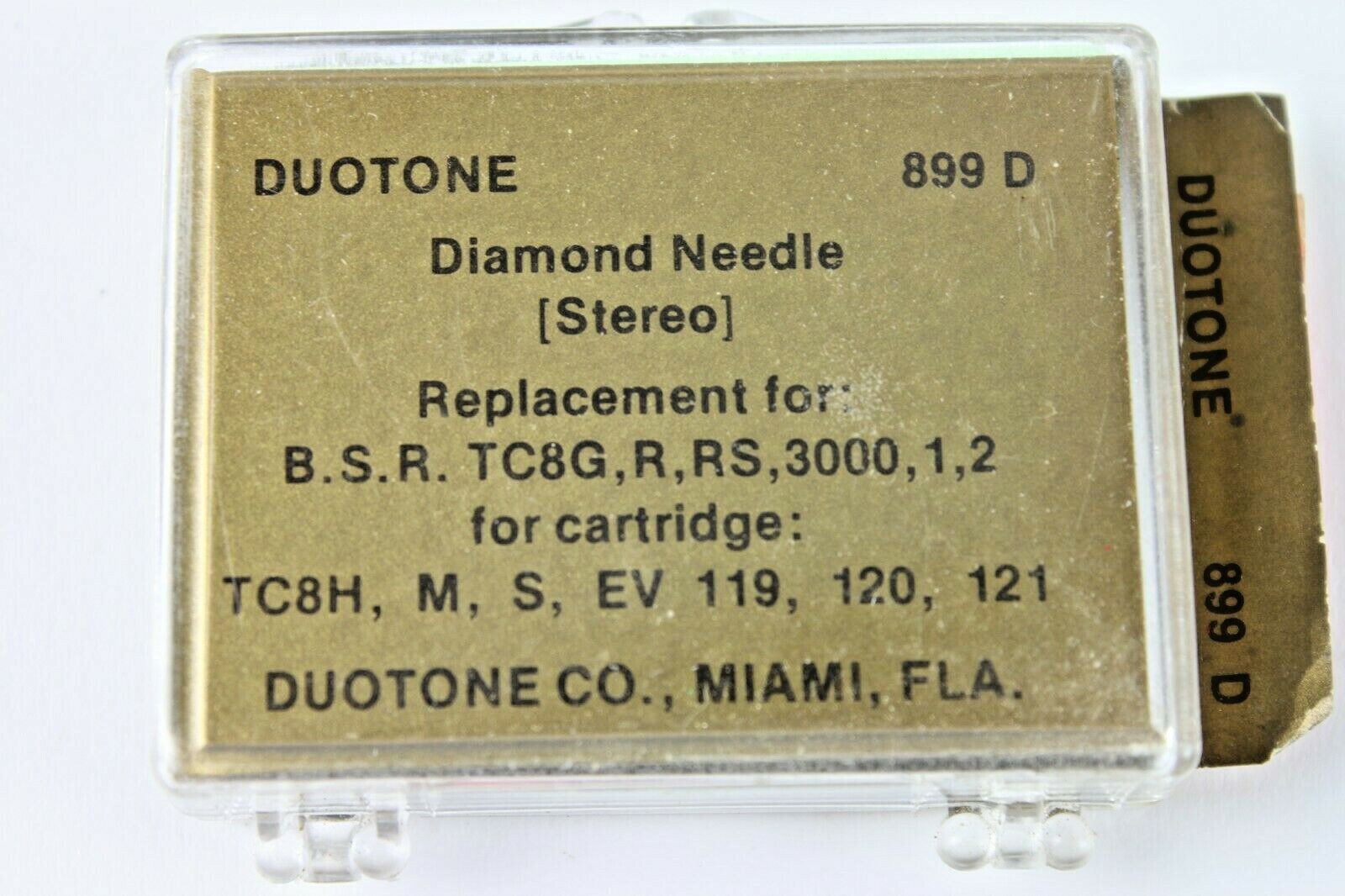 NOS Duotone 899D Stylus Needle BSR TC8G 3000 TC8H TC8M Electrovoice 119 120 121