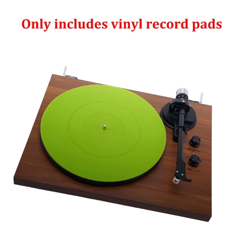 Home Use Record Player Slipmat 12 in Silicone Round Pad Single