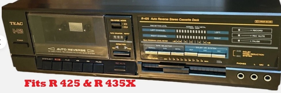 3 BELTS FIT TAPE PLAYER TEAC R 425 AND R 435X [3 NEW BELTS] OEM!